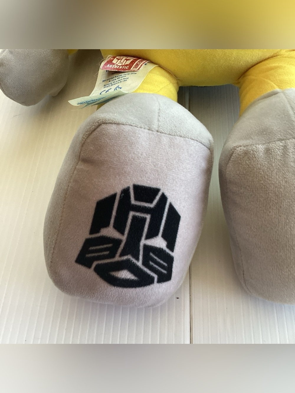 Build A Bear BAB Transformers Bumblebee 17" Plush Movable Arms and Mask 2016 - Picture 7 of 11